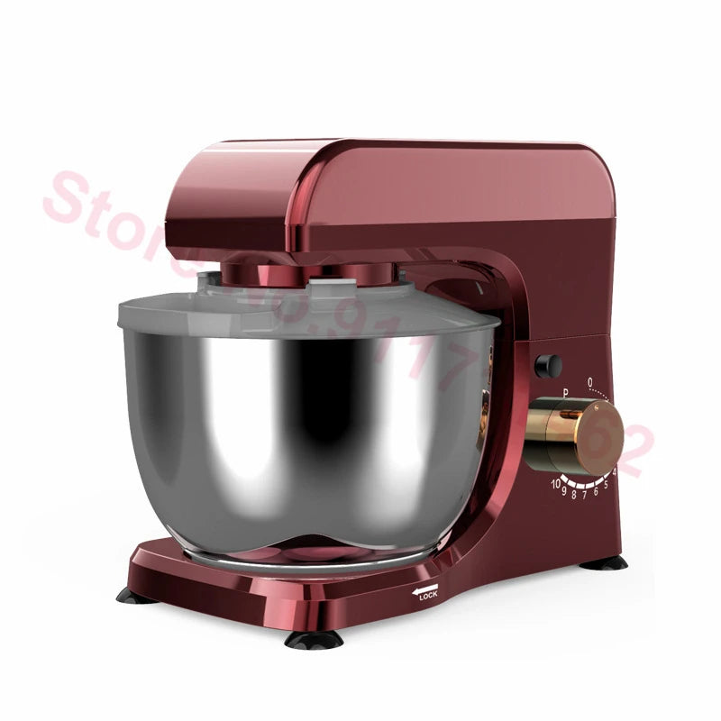 New 4.5L/1000W Chef Machine Electric Dough Mixer Cream Blender Whisk Egg Beater Cake Dough Bread Mixer Maker