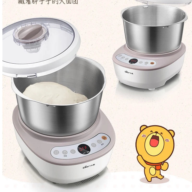 lectric 5L Dough Maker flour Mixers Home Stainless 304 steel basin Bread Kneading Machine Pasta Stirring maker Multifunction220v