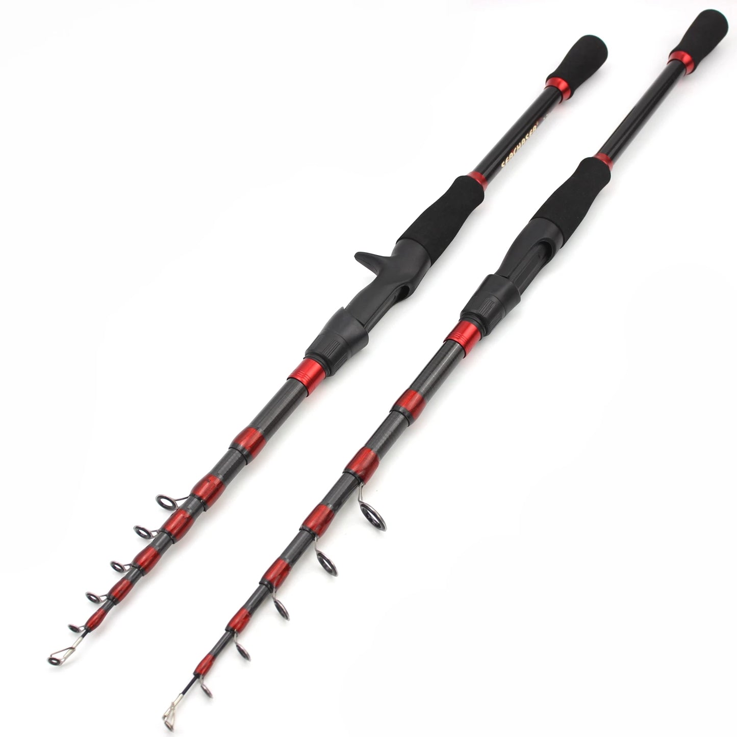 Low price 1.6m-2.7m Telescopic Fishing Rod Carbon Portable Spinning Casting Rod Lure Fishing Lure Weight 7-28g M Power Fast Rod