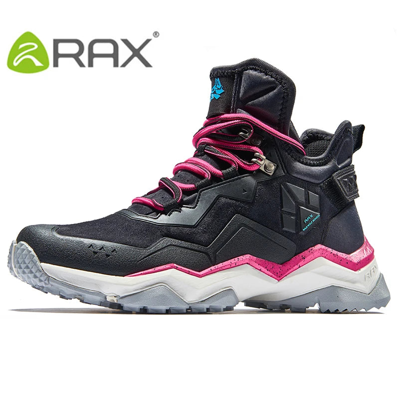 RAX Men Waterproof Hiking Boots Lightweight Professional Outdoor Mountain Shoes Antiskid Trekking Boots Men Shock Absorption