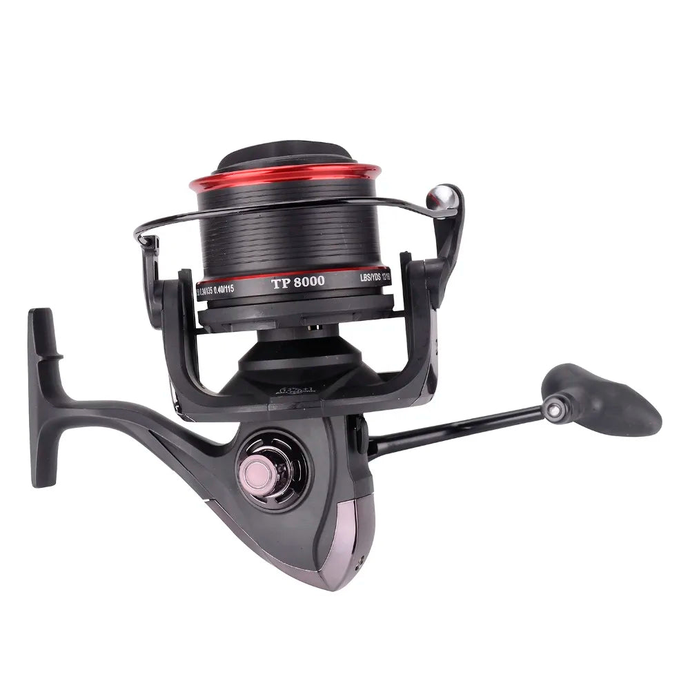 12 + 2 Ball Fishing Reels Bearings Metal Fishing Wheels Spool Spinning Fishing Reel 4.6:1 with YF8000 + YF9000 Wheels