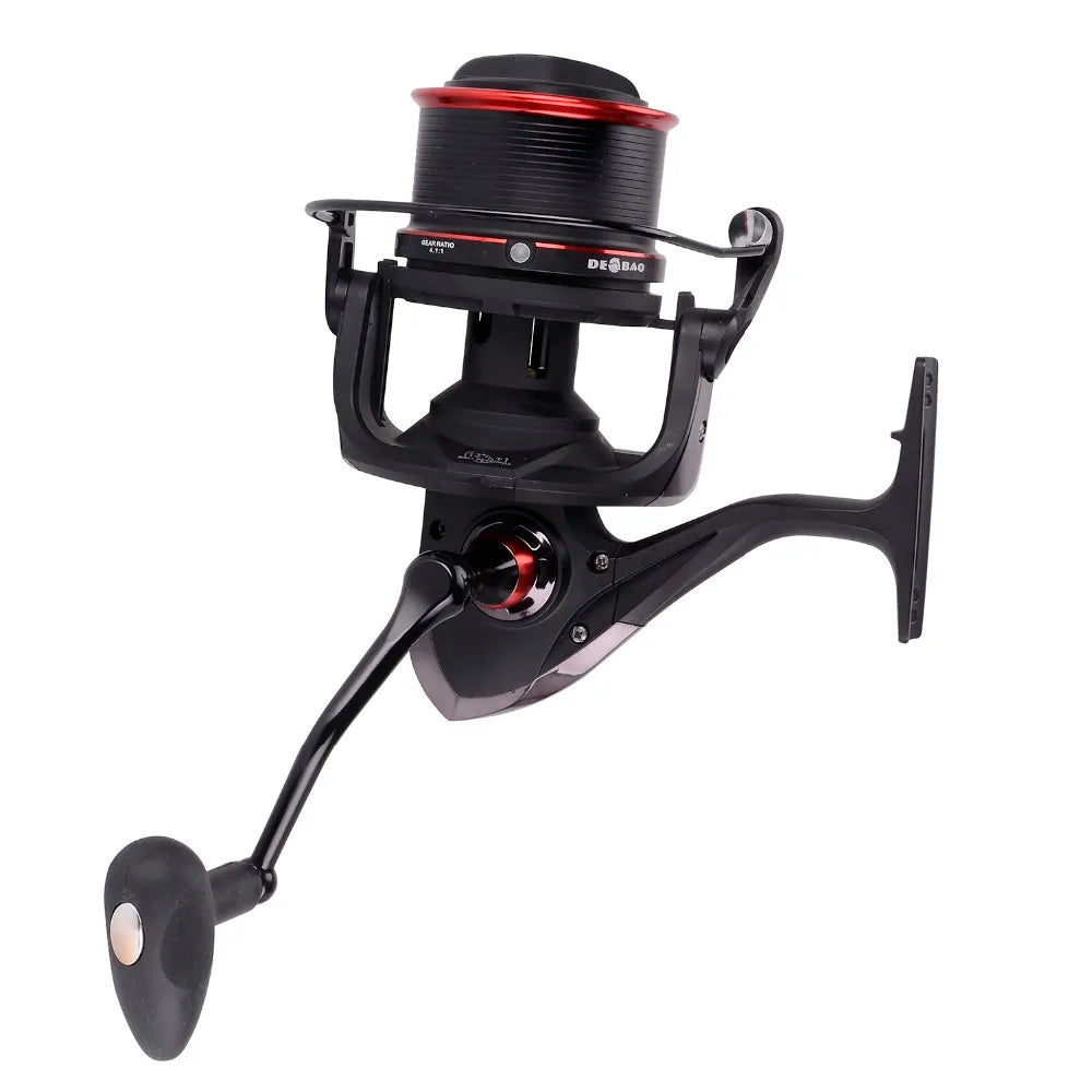 12 + 2 Ball Fishing Reels Bearings Metal Fishing Wheels Spool Spinning Fishing Reel 4.6:1 with YF8000 + YF9000 Wheels