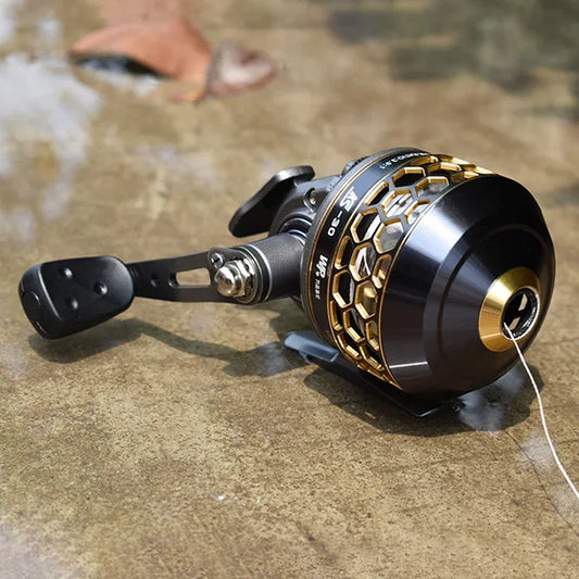 Metal Slingshot Fishing Reel Tuning Spincasting Catapult Bow for Hunting Outdoor Marine Sport Shooting Reel Accessories Tool New