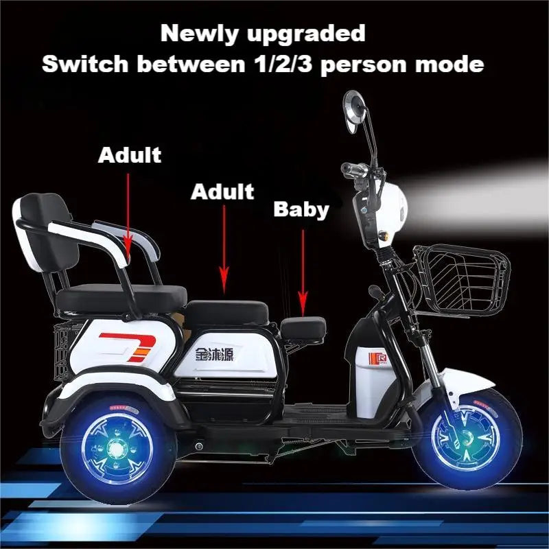 3 wheel motorcycles 3 wheels electric passenger tricycle for adults electric scooter motorized tricycles 800W