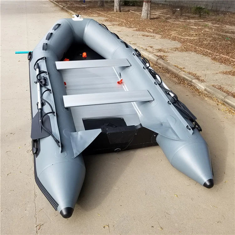 China PVC 11ft Aluminium Hard Bottom Rigid Inflatable Boat For Fishing