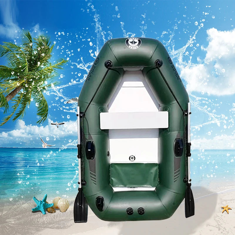 SolarMarine 175-230CM 1-3 Person Inflatable Boats All Free Parts Free Shipping Air Cushion Safety Family Water Play Fishing Boat