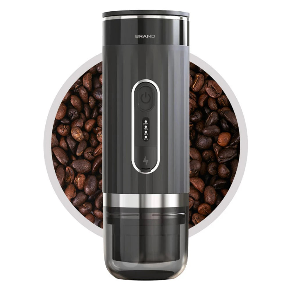 Portable Coffee Maker Fast Brewing Coffee Machine Compatible with Capsule & Ground Coffee Capsules Coffee Maker for Hiking