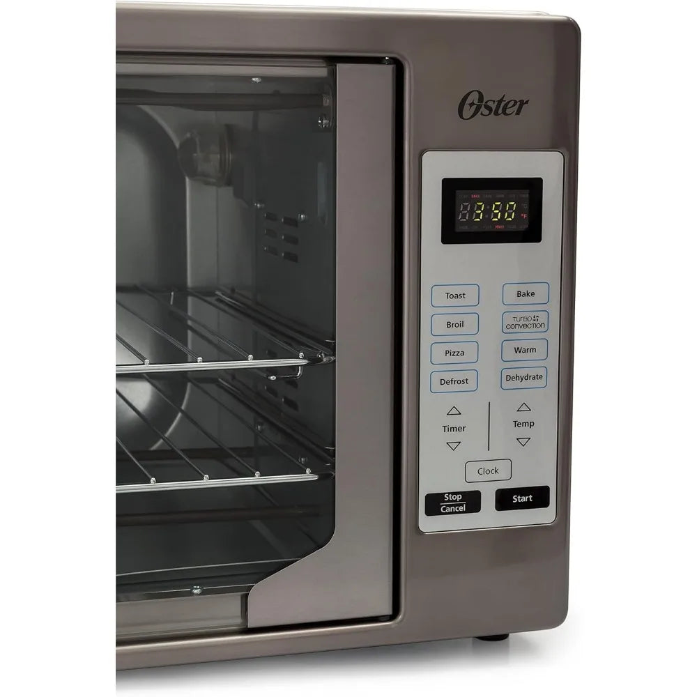 Convection Oven, 8-in-1 Countertop Toaster Oven, XL Fits 2 16" Pizzas, Stainless Steel French Door