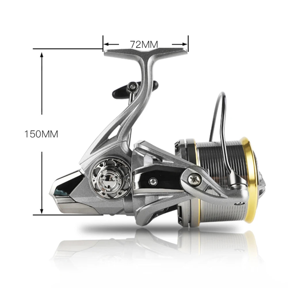 Spinning Fishing Reel High Speed 8000-14000 Wire Cup 17+1BB Bearings 4.8:1 Gear Ratio Fishing Reel With 18KG Braking Force