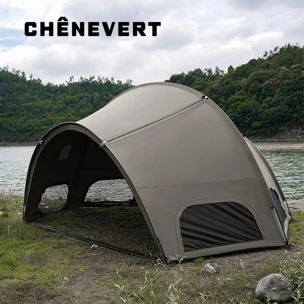 Light Luxury Cotton Outdoor Factory Portable Tent Camp Camping Picnic Rain Shade Tactics Wind Hemispherical Shelter Tent