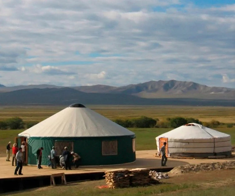 Dia 5m Wood Frame Traditional Mongolian Yurt for Beach Resort Hotel House Luxury Yurts