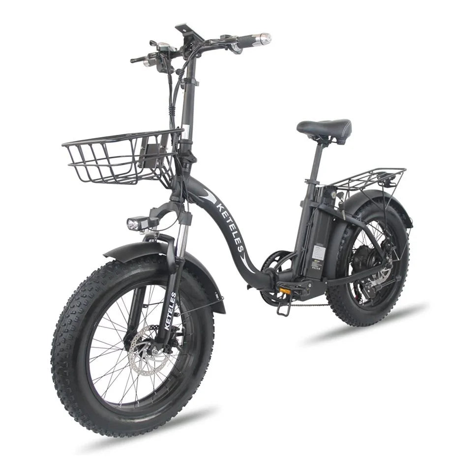 KETELES Folding Electric Bike For Sale KF9 EU Stock Free Shipping 20 inch Fat Tire 1000W Motor 18AH Electric City Bicycle