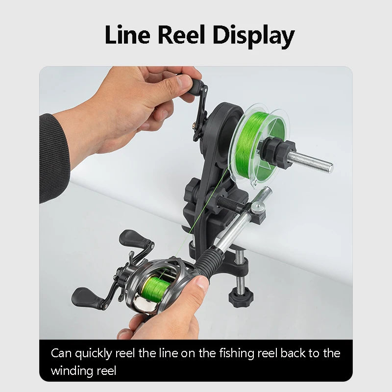 Portable Lightweight Fishing Line Winder Spooler Antirust Sturdy Line Winder Spinning Baitcasting Reel Fishing Tool Accessories