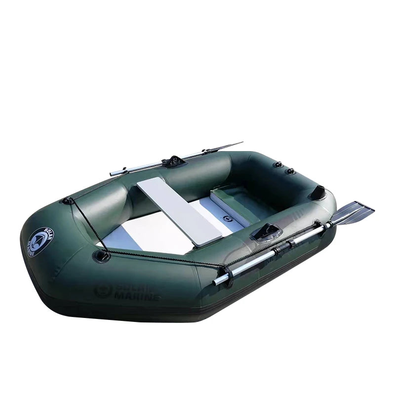 Solar Marine Kayak Canoe Inflatable Boat with Air Mat Floor Include Free Accessories Oars Pump Gifts for Christmas New Year