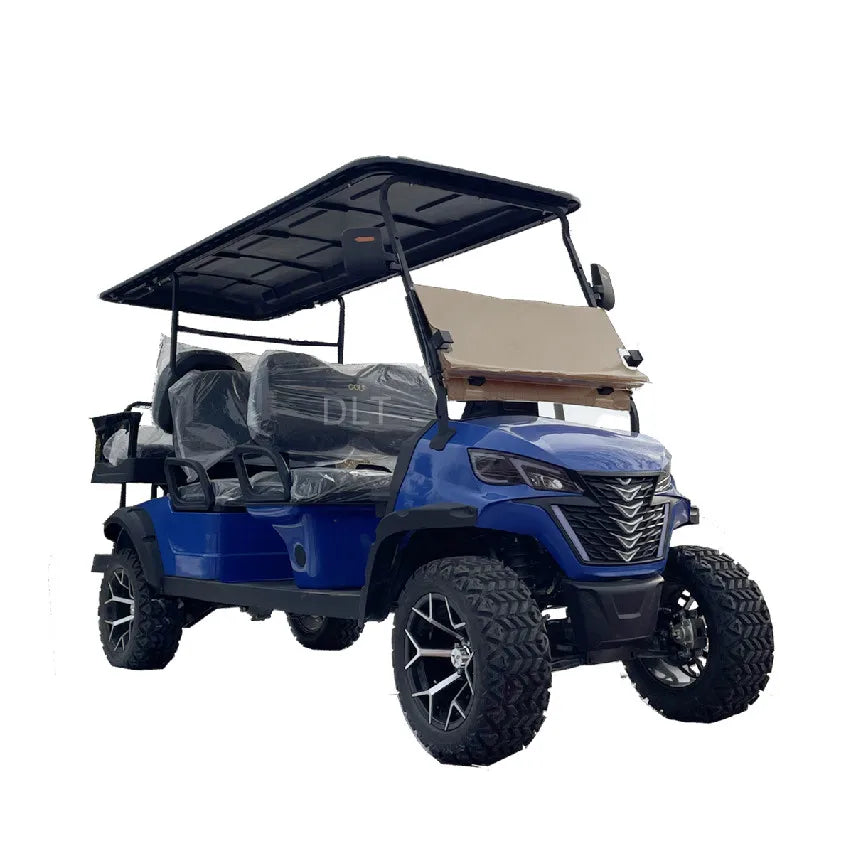 4-Seat, 3-Row, 6-Seat Off-road Electric Golf Cart, Sightseeing Four-Wheeler, Electric ATV, Tourist Attraction Hotel Sales Office