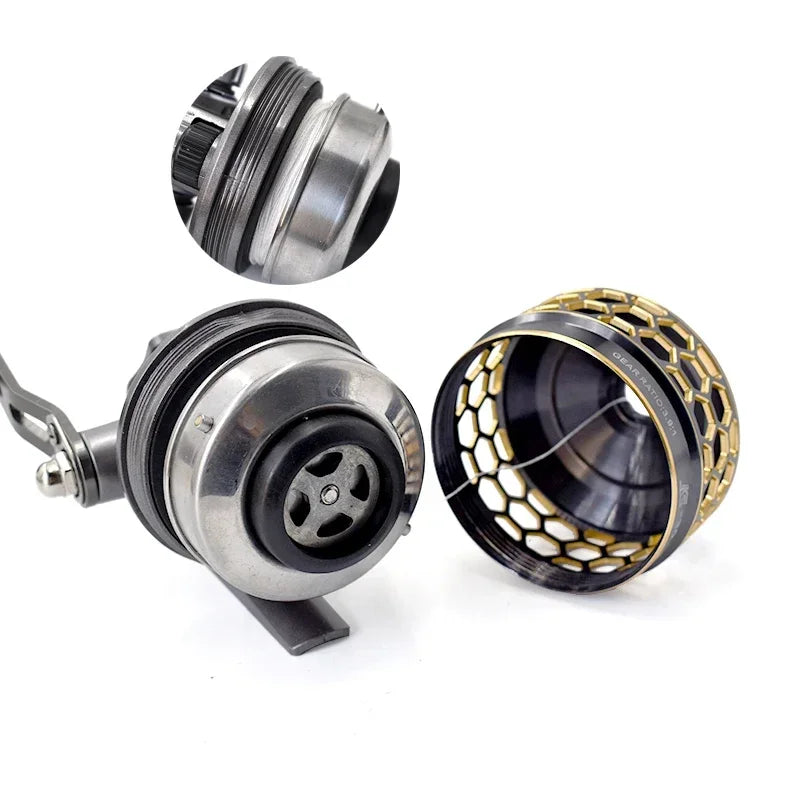 Metal Slingshot Fishing Reel Tuning Spincasting Catapult Bow for Hunting Outdoor Marine Sport Shooting Reel Accessories Tool New