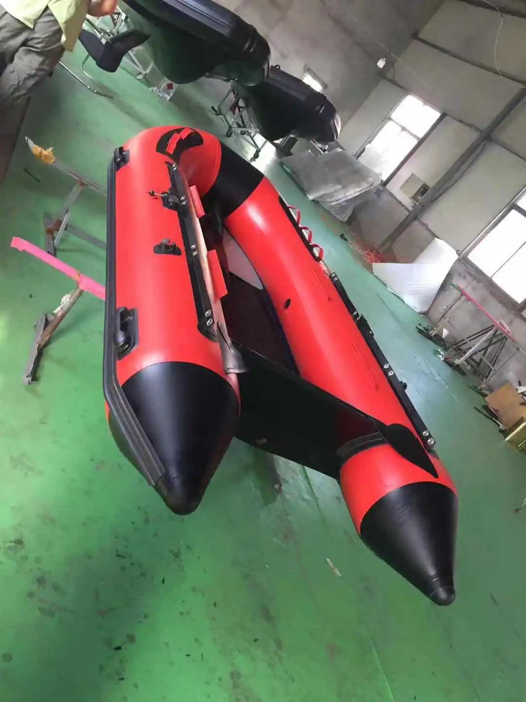 Factory sale fashion design pvc rowing boats kayaks Popular design size 2m 3m 4m Inflatable Fishing Boat With Outboard Motor