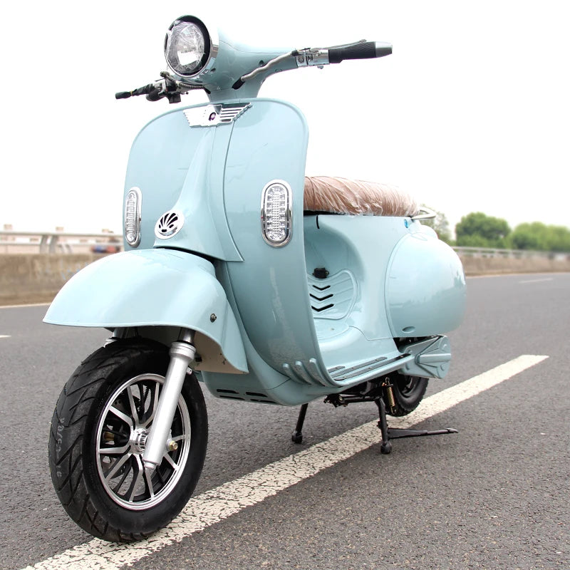 EEC COC Smart Retro Stylish Holland Italian Roma Swan Elektro Moped 2000w 72v li-ion battery Motorbike vespa Electric Scooter