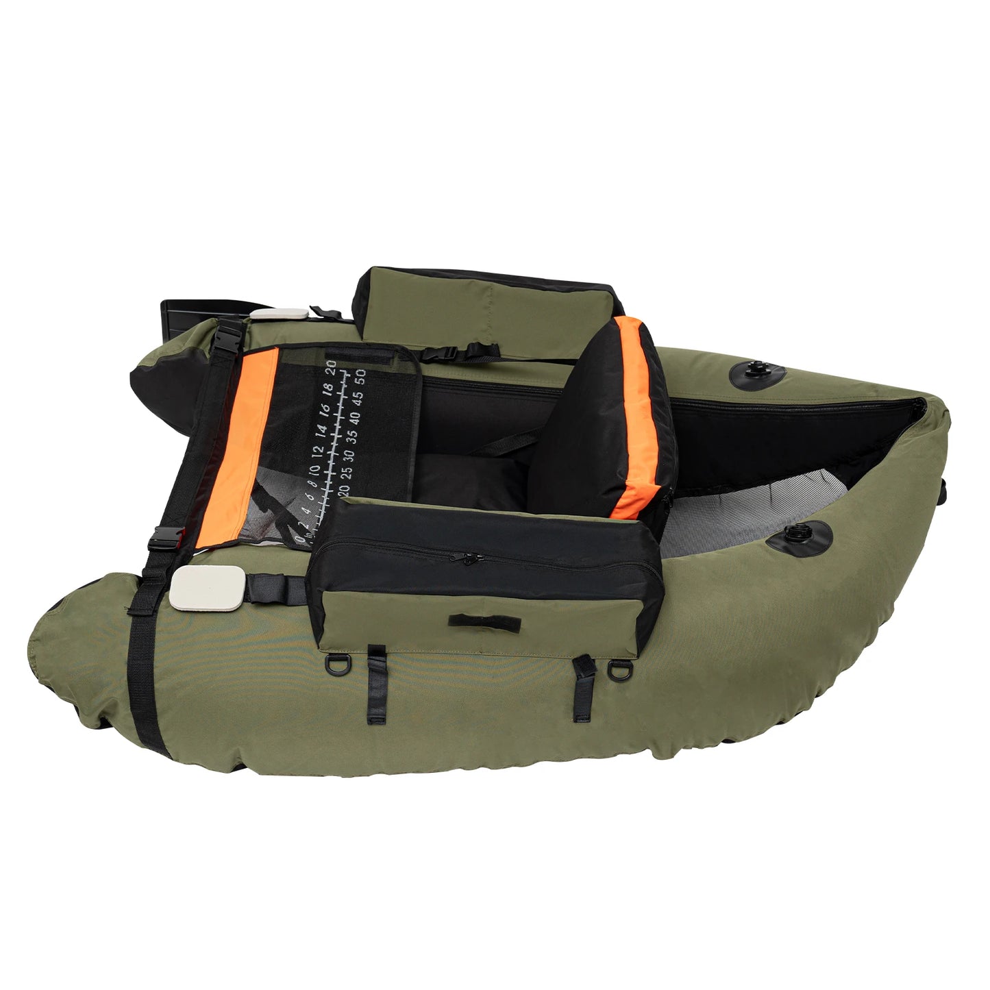 Inflatable Fishing Boat Outdoor 136*105cm Max Capacity 286.6 lbs