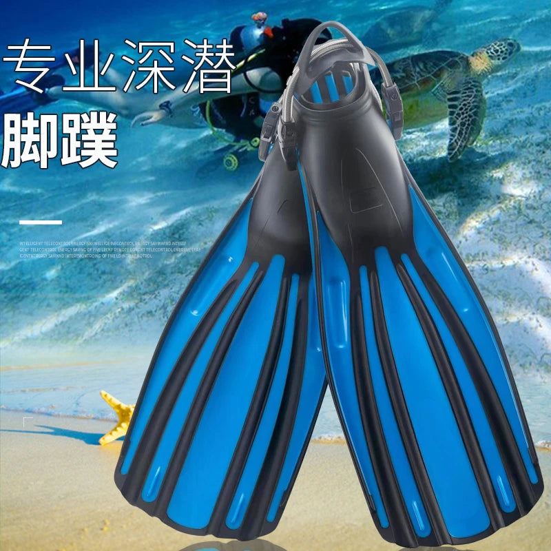 Professional adult snorkeling swimming long webbed deep diving frog shoes freediving men and women's suit