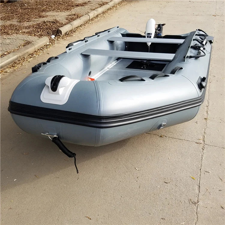 China PVC 11ft Aluminium Hard Bottom Rigid Inflatable Boat For Fishing