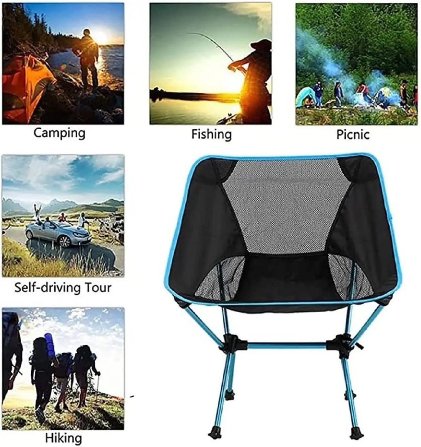 Ultralight Folding Chair High Load Outdoor Hiking Camping Chairs Superhard Portable For Travel Beach Picnic Seat Fishing Tools