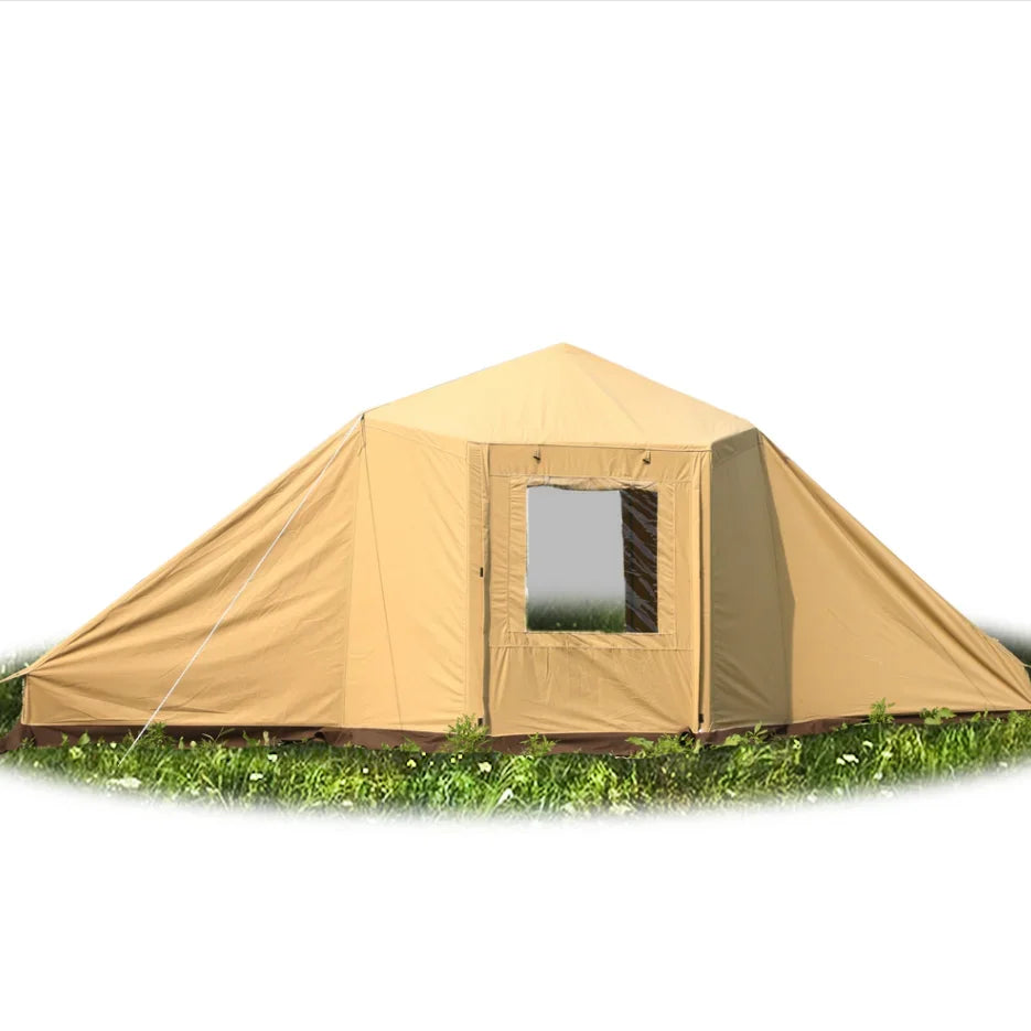 Luxury cabin camping equipment tents 4 person waterproof outdoor family largest camping tent