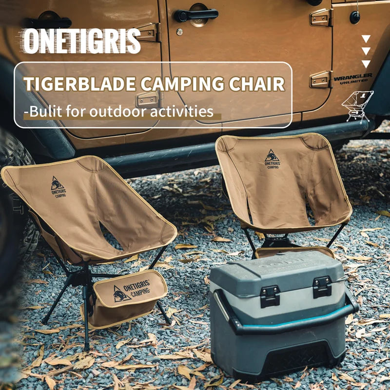 OneTigris Tigerblade Camping Chair Foldable Outdoor Chair Triangle Framed Compact Portable Backpacking Hiking Chair