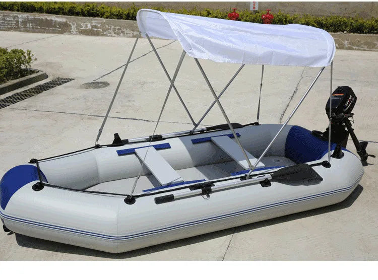 Factory sale fashion design pvc rowing boats kayaks Popular design size 2m 3m 4m Inflatable Fishing Boat With Outboard Motor