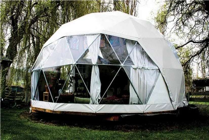 Factory Wholesale Luxury Steel Dome Tent House Igloo Geodesic Domes Camping For 6 M