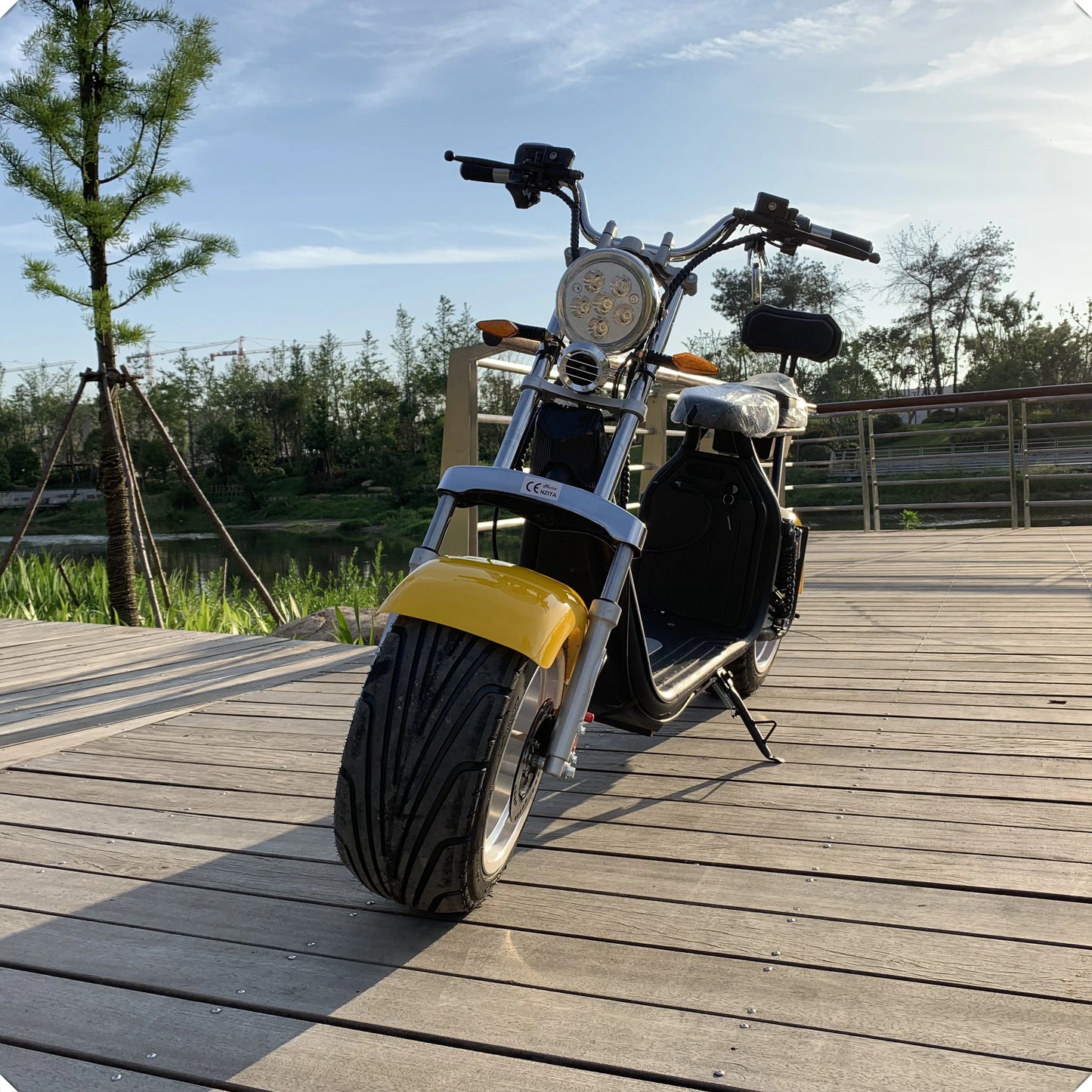 YIDE New Steel Frame Max 40ah 60-80km Electric Scooters 2000W Brushless Citycoco Adult Electric Motorcycle For Men Disc Brake