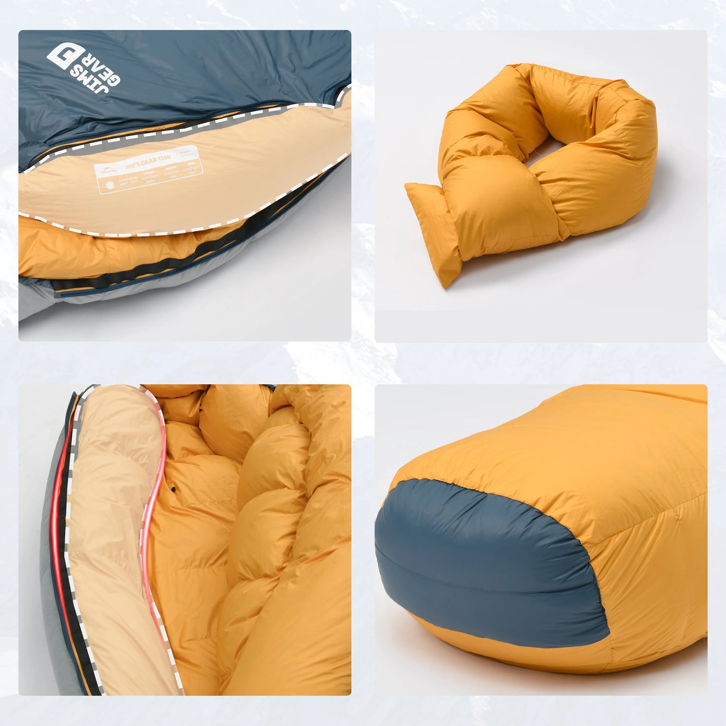 Naturehike -30℃ -10℃ outdoor camping goose down sleeping bag for winter 850FP cold weather sleeping bag