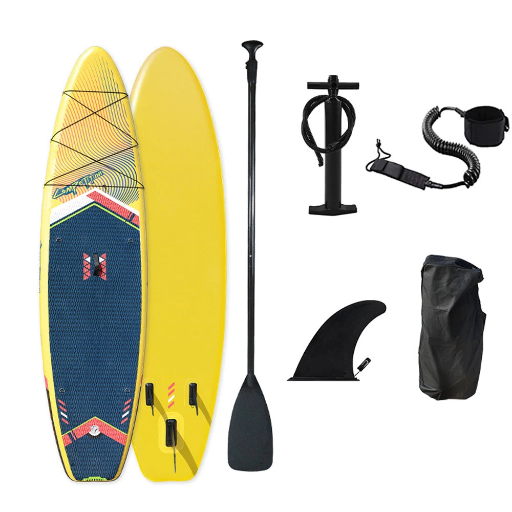 Inflatable Stand-Up Surfboard Sap SUP Board Seaside Beach Water-skiing Surfboard Pulp Board Water Sport PVC Surfing Paddle Board