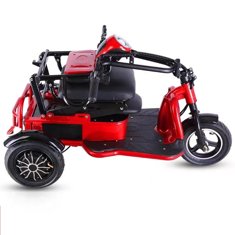 48v cheap adult 3 wheel tricycle electric foldable three wheeler electric scooter wheelchair for sale