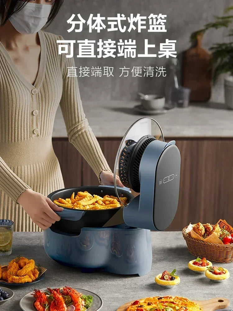 Visible Air Fryer - 5L Large Capacity, Oil-free Steam Fryer, Intelligent Household, Airfryer Machine, Freidoras de Aire