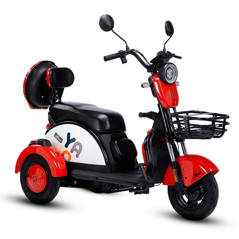 Mobility Electric Vehicle 3 Wheel Disable Motorized Folding Electric Tricycle