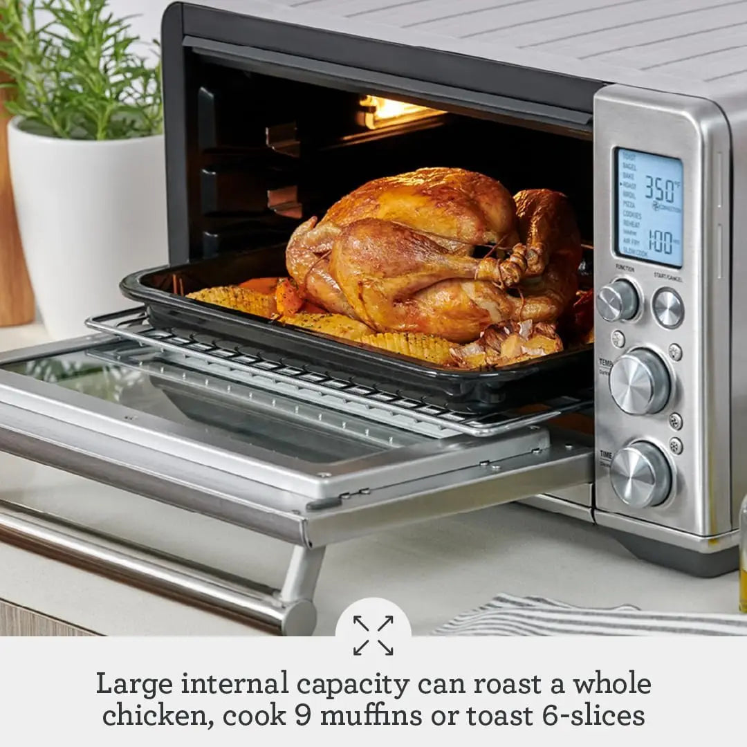 the Smart  Air Fryer, Convection Oven, Air Fryer Toaster Oven Combo, , Brushed Stainless Steel