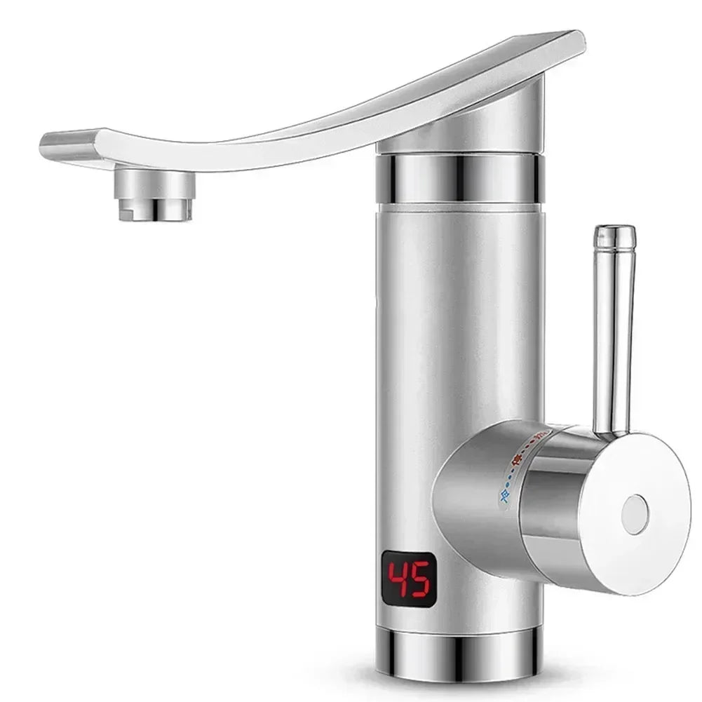 Instant Water Faucet Electric Hot Faucet 3000W° Rotating Adjustable Temperature Bathroom/Kitchen Instantaneous