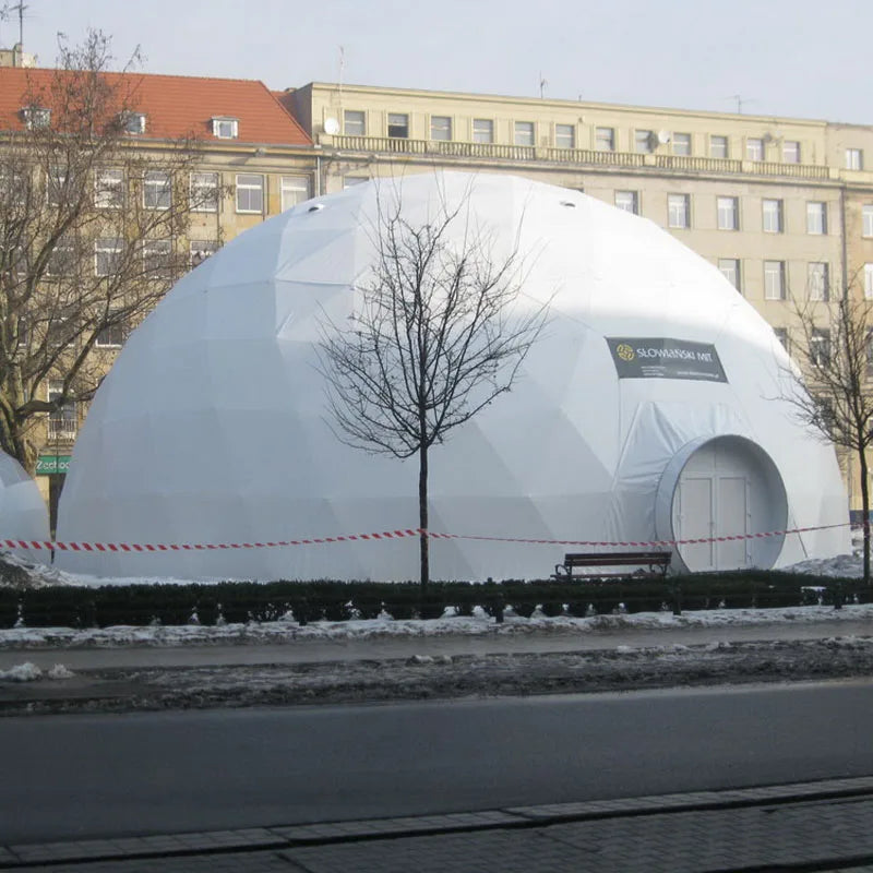 Luxury Igloo Glamping Resort Geodesic Dome Tents with bathroom equipment