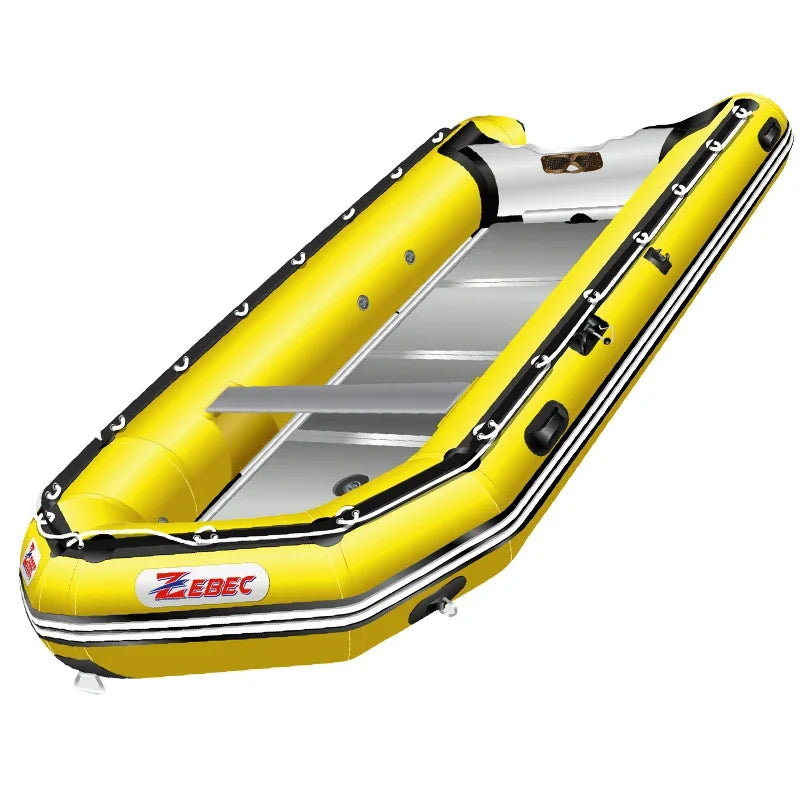 Zebec Kxone Wholesale Inflatable folding Fishing Boat Rowing Kayak Transom Boats for sale