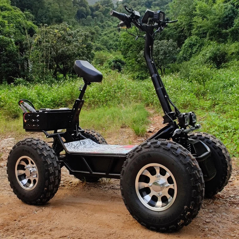 Hot sale 60V 50Ah 8000W 21 inch 4 wheels off road electric scooters powerful electric ATV adult from direct factory