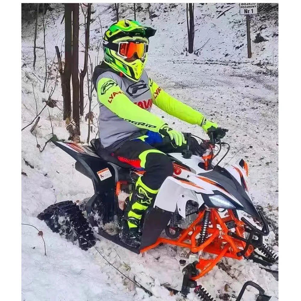 Hot Sale Snow Bike 4 Wheel 125CC 150CC 200CC 250CC Snow Vehicle Adult Snow Racing Rubber Tracks For Atv Snowmobile