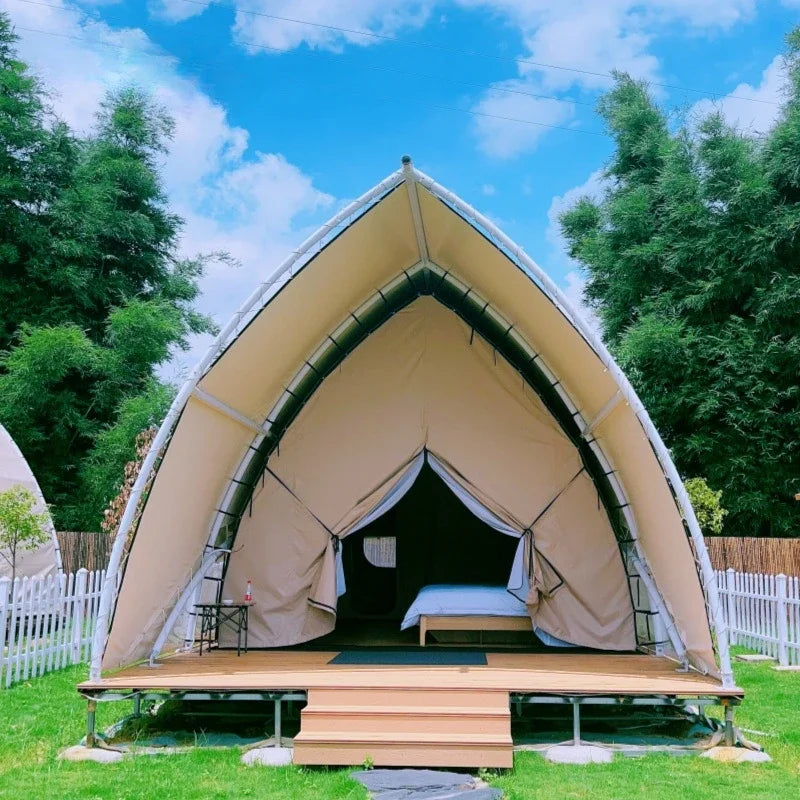 Outdoor Camp Sailing Tent Hotel Accommodation Scenic Resort Camping Double Floor Hotel Tent Star Room