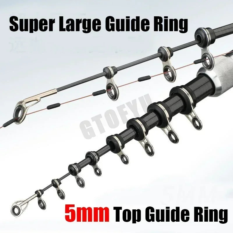 2.7M 3.6M 4.5M 5.4M 6.3M Carbon Telescopic Rock Fishing Rod Ultra Light Rod Lure Carp Travel Ocean Spinning Fishing Rod