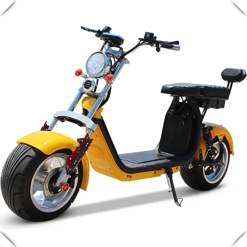 YIDE New Steel Frame Max 40ah 60-80km Electric Scooters 2000W Brushless Citycoco Adult Electric Motorcycle For Men Disc Brake