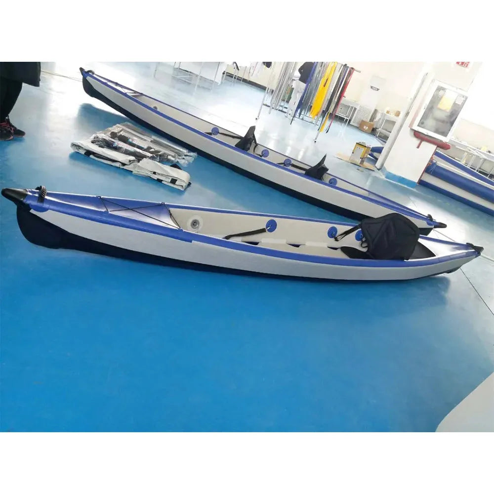 FOR 2 Person Drop Stitch Fishing Board Sup Canoe Rowing Boat Inflatable Kayak With Accessories