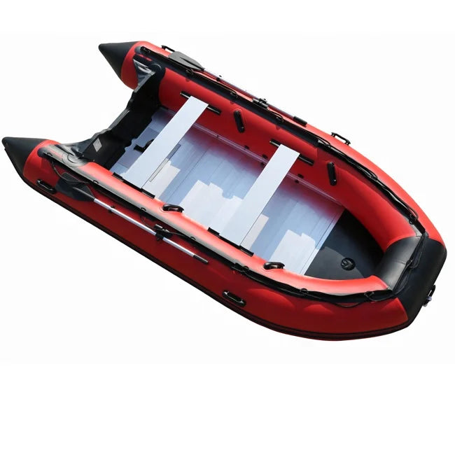 4.0m mini CE inflatable pedal fishing boat with motor