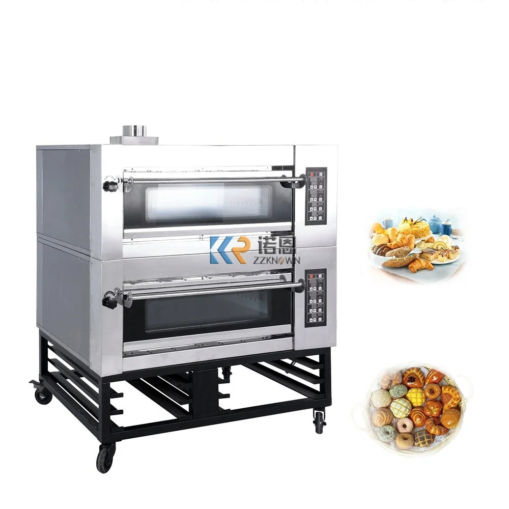 9 Trays Bread Bakery Oven Rotary Mini Toaster Electric Baking Pizza Tandoor Clay Glass Tempering Oven for Sale