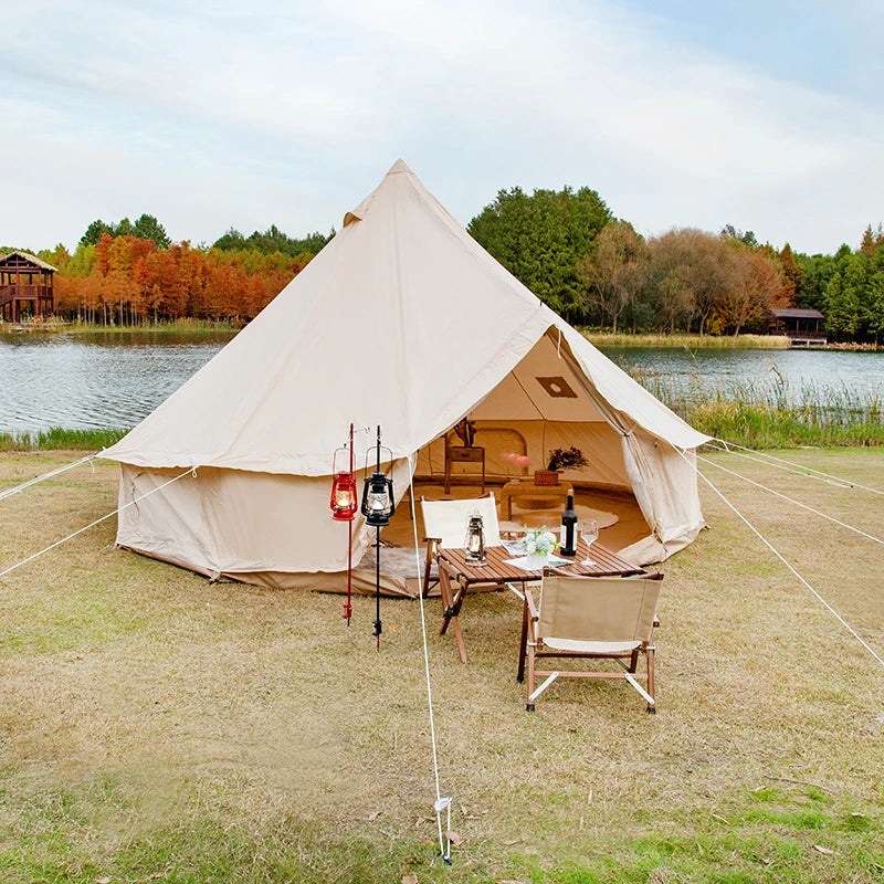 Supplier hiking and camping pyramid tent 4 Season Luxury Outdoor Glamping