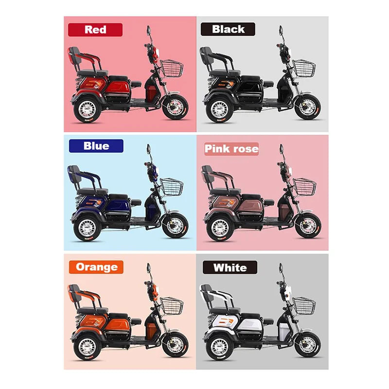 3 wheel motorcycles 3 wheels electric passenger tricycle for adults electric scooter motorized tricycles 800W